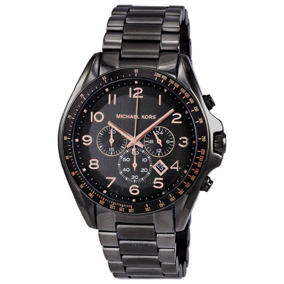 Michael Kors gunmetal oversized watch - Picture 2 of 3